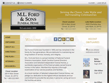 Tablet Screenshot of mlfordsons.com